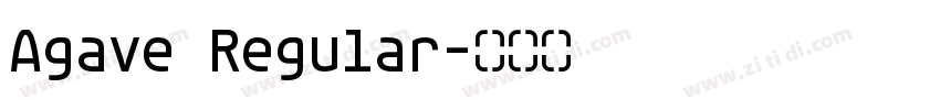 Agave Regular字体转换
